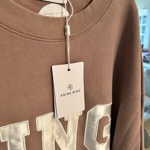 Anine Bing purple (mauve) Tyler sweatshirt NWT